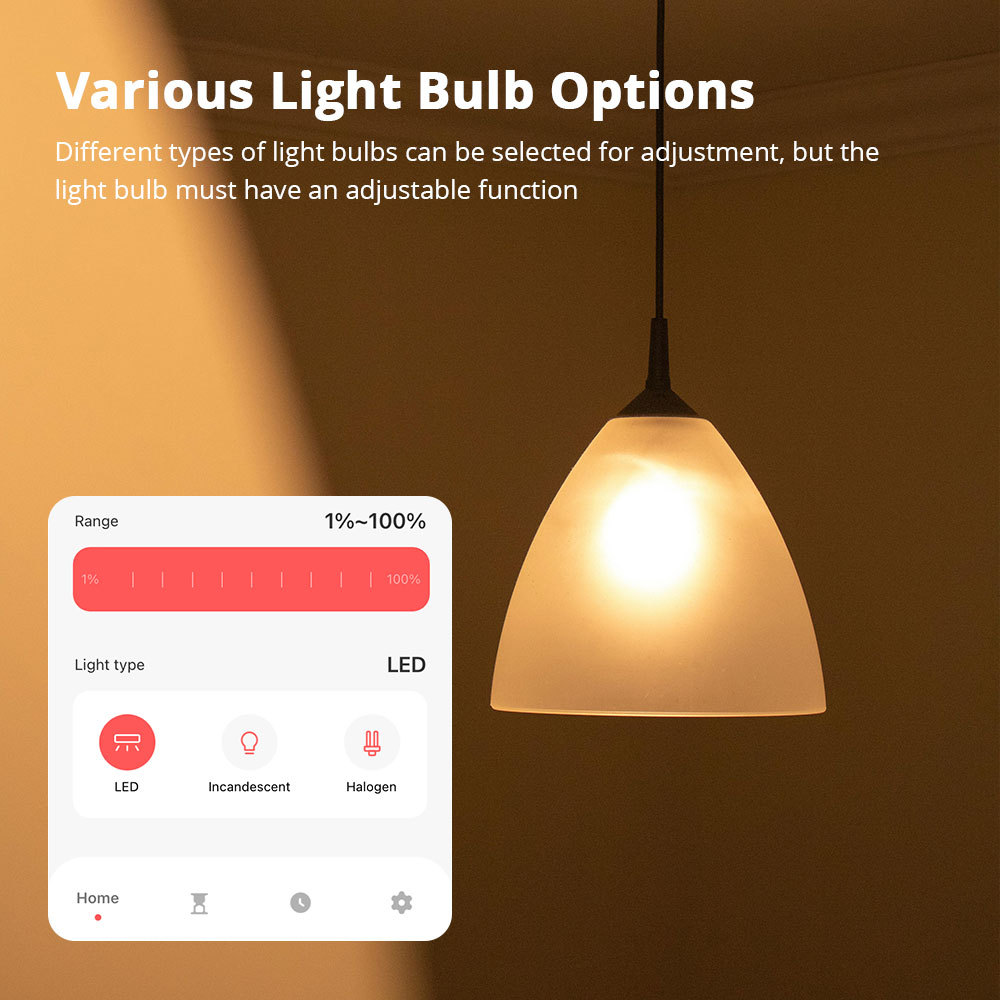 Zemismart Zigbee 1 Gang Dimmer Smart Light Switch Works with Tuya APP Google SmartThings APP Remote Control Percentage Control
