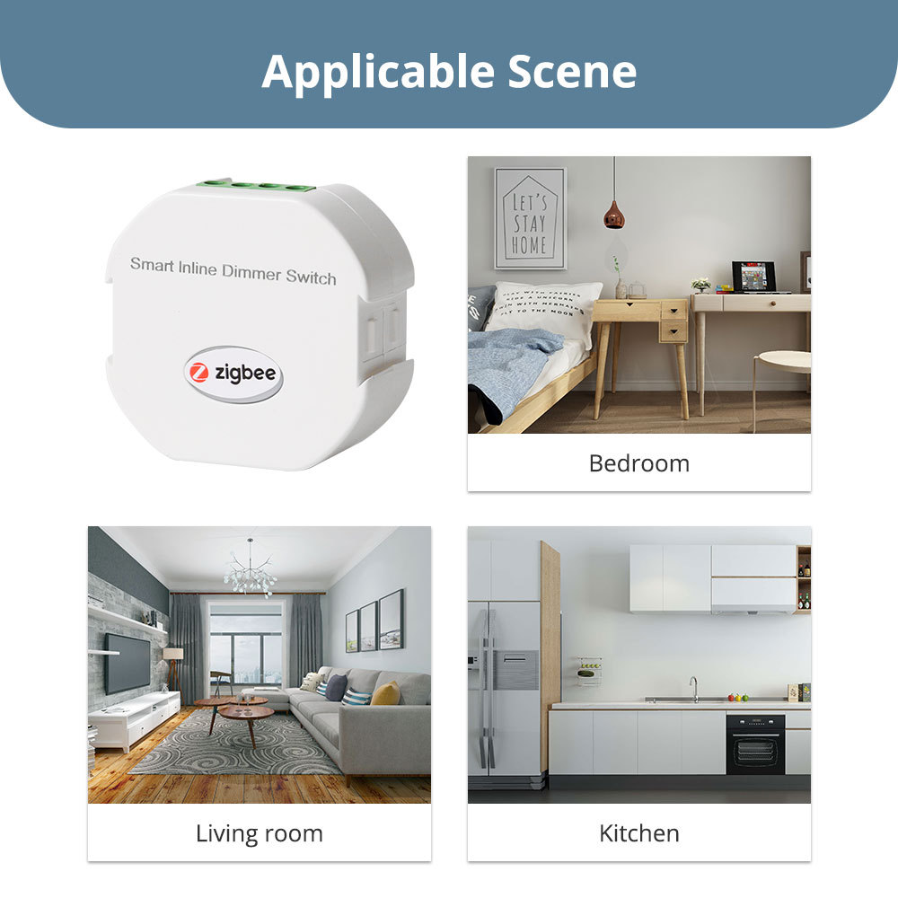 Zemismart Zigbee  Dimmer  Module works with Tuya Alexa Google Home Control Dimmer switch Smart Life APP Control