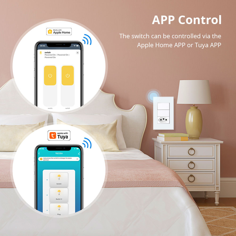 Zemismart  Zigbee Brazil Socket 20A Smart Light Switchworks with Tuya Alexa Google Home Voice Control Brazilian Swiss Wall Push Button Switch