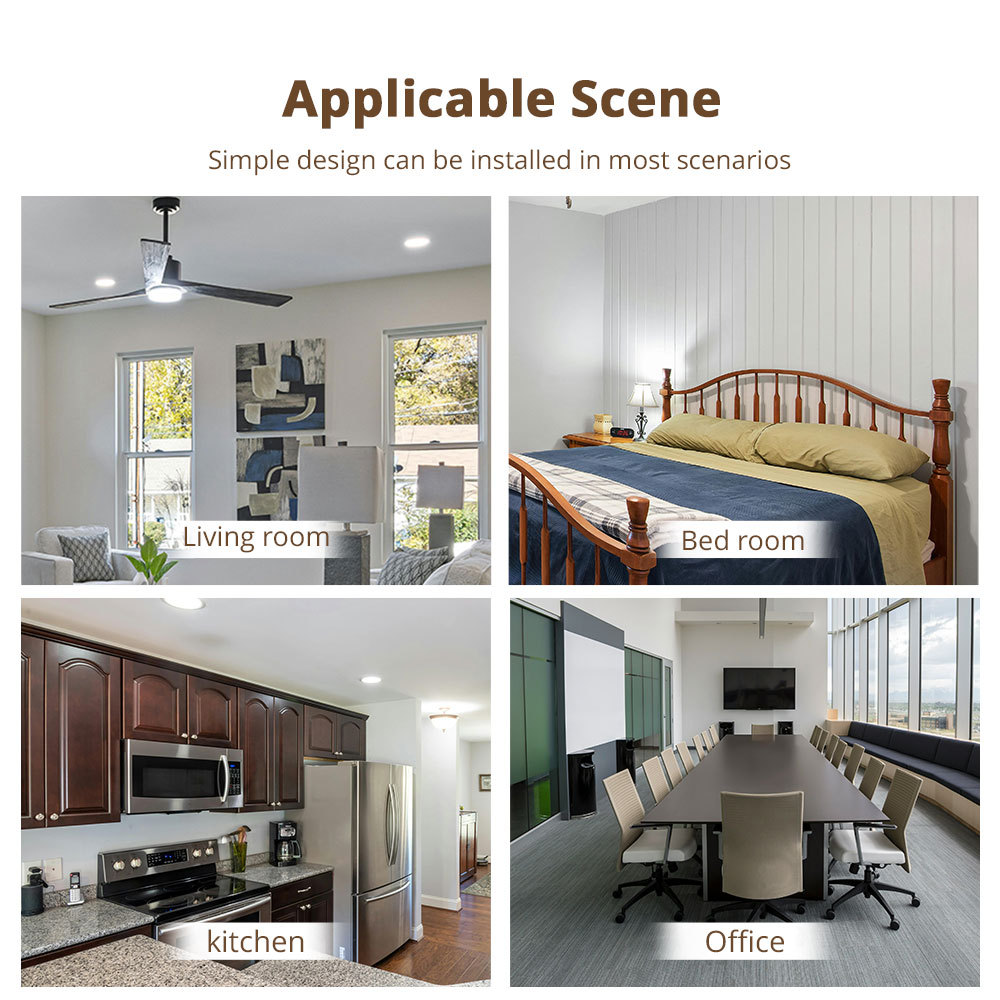 Zigbee Smart Fan Light Switch Neutral Required 1 Gang Touch Light Switch with Slider Control Fan Speed Work with Tuya Smart Life