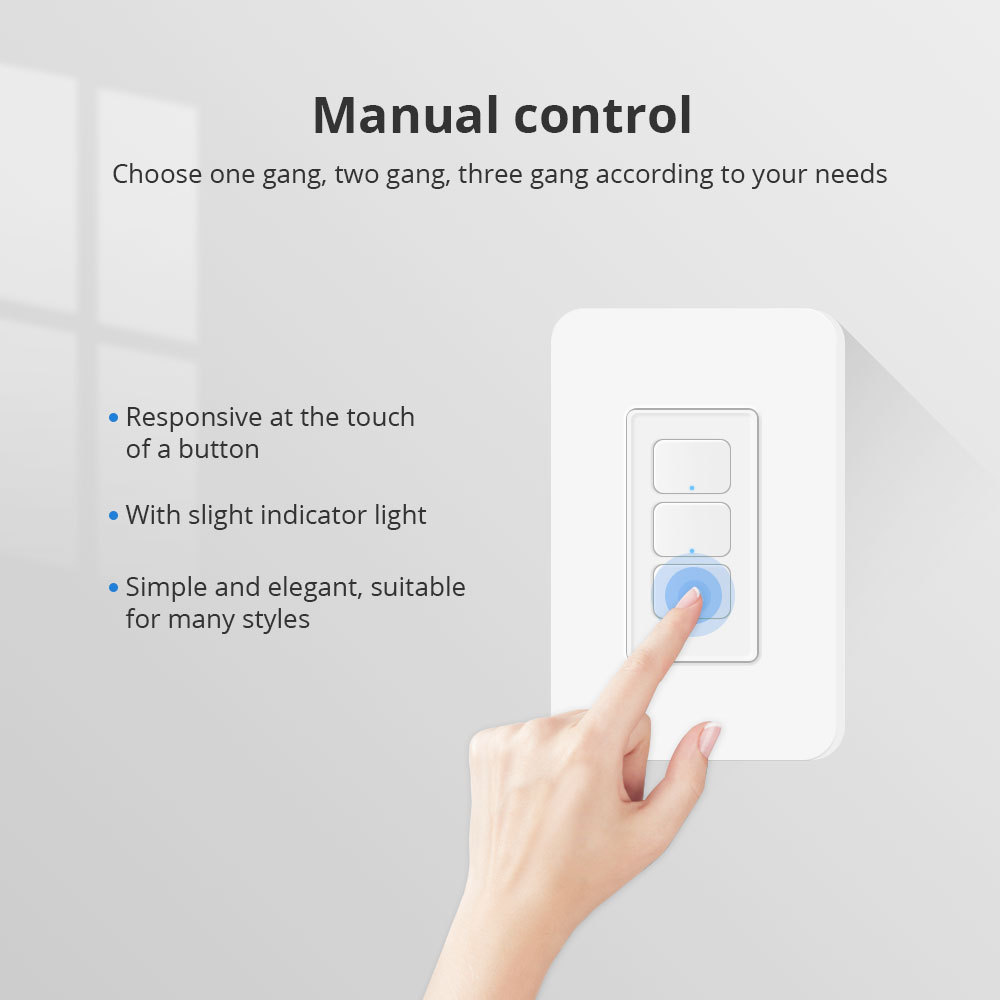 Zemismart Zigbee No Neutral Wall Light Switch 1 2 3 Gang works with Tuya Alexa Google Home US Interrupter Support HomeKit via ZMHK-01 Hub