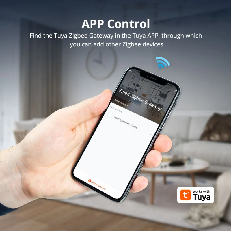 Zemismart Zigbee Hub with Antenna Smart Home Bridge Wired hub Network Cable works with Tuya Smart Life App Control Zigbee Devices