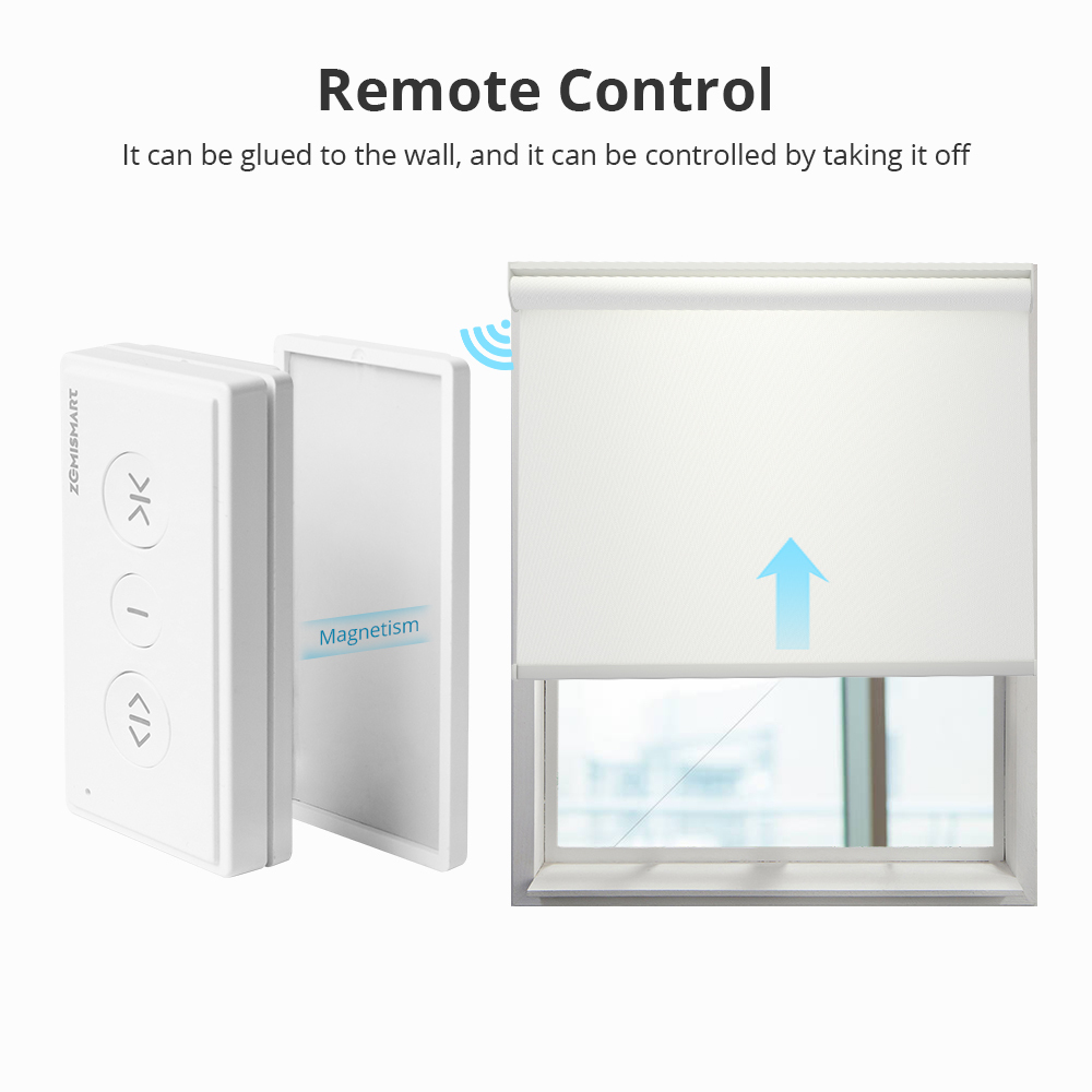 Zemismart Zigbee Roller Motor for 36 37mm Tube Smart Electric Engine works with Tuya Alexa Google Home Smart Remote Control