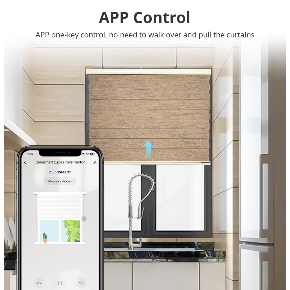 Zemismart Zigbee Roller Motor for 36 37mm Tube Smart Electric Engine works with Tuya Alexa Google Home Smart Remote Control