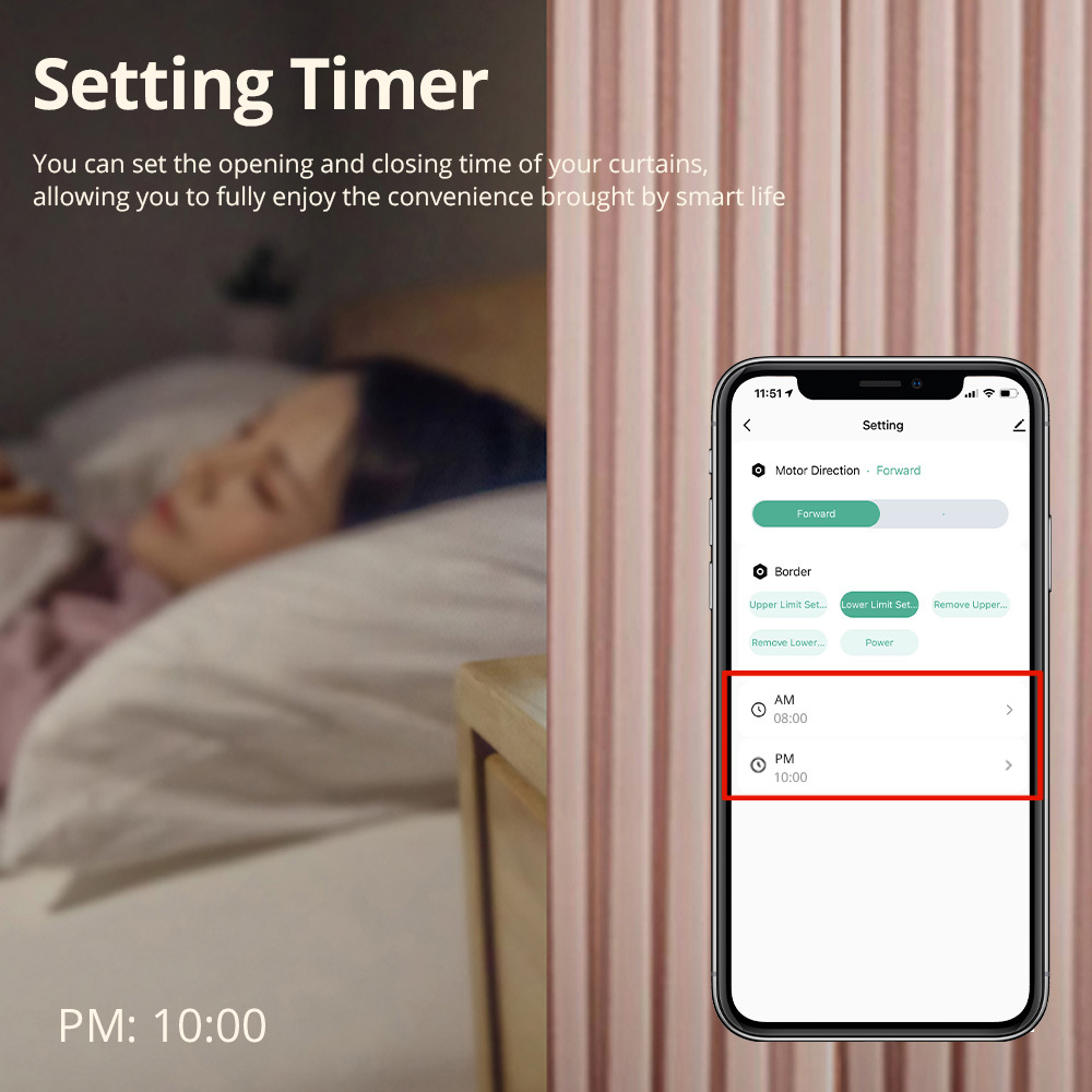 Zemismart WiFi Smart Curtain Driver Robot For Roman Rod I Type Curtains Track works with Tuya Smart Life Alexa Google Home Voice Control