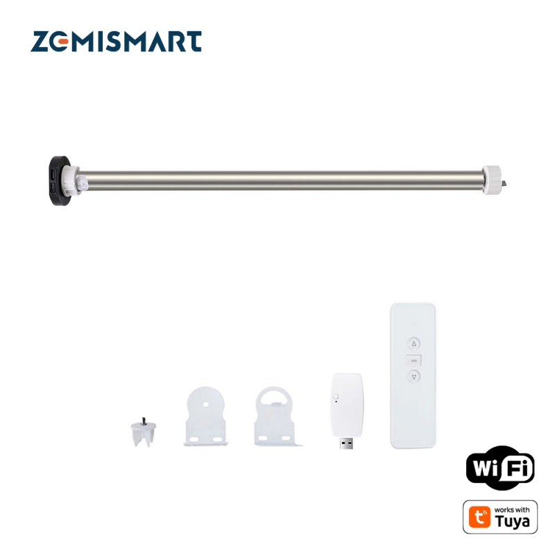 Zemismart WiFi Roller Shade Motor For 17mm 25mm Tube Built-in Battery Alexa works with Tuya