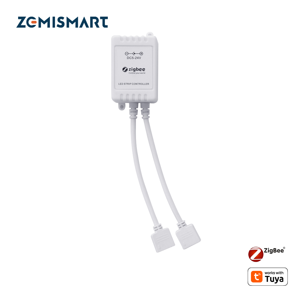 Zemismart Tuya Zigbee LED Strip Light Driver 6 Pin for RGBCW Light Strip Work with HomeKit via ZMHK-01 Hub Alexa Google Home