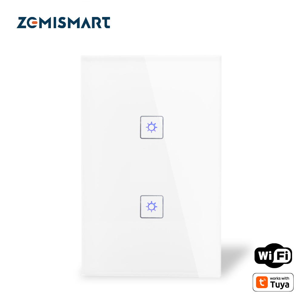 SAA Wifi Wall Switch 1 Gang 2 Gangs 3 Gangs  Work with Alexa Directly Smart Home Remote Control Light  Panel works with Tuya Smart Life Control via AP