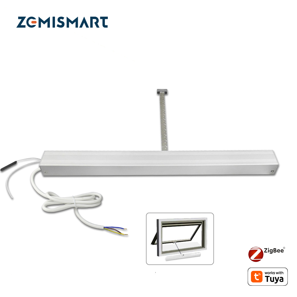 Zemismart Zigbee Motorized Window Opener Electric Chain works with Tuya Smart Life APP Alexa Google Home Control 110v 240v