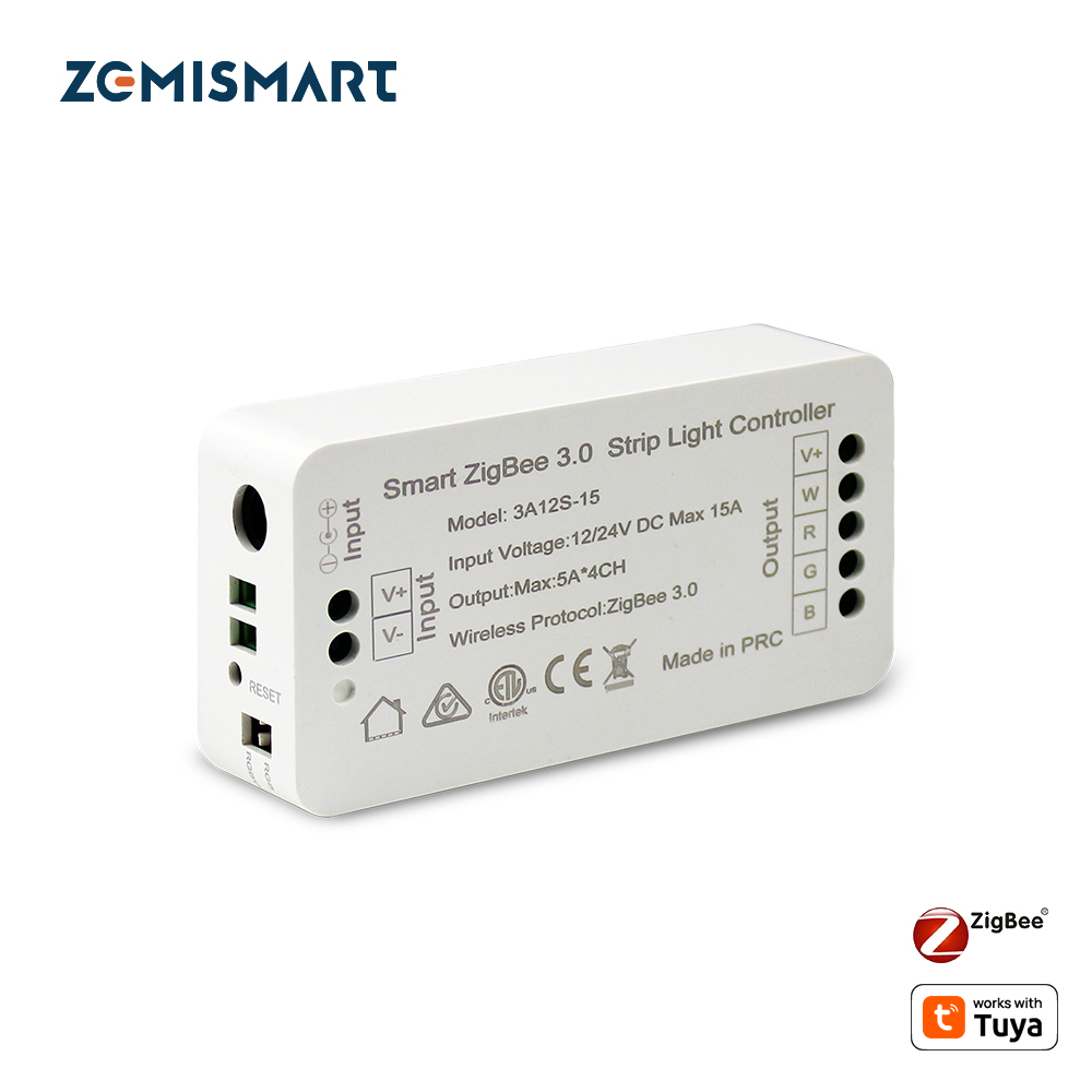 Smart Led Strip Driver Zigbee 3.0 Smart Strip Light Driver RGB RGBW LED Strip Controller DC12V ...
