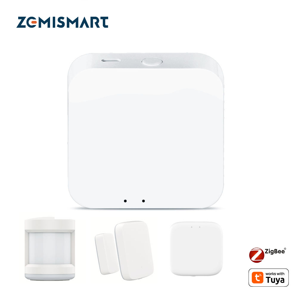Zemismart Zigbee 3.0 Wireless Hub Gaterway Smart Life Bridge Remote Control Door Sensor Motion Sensor Temperture works with Tuya