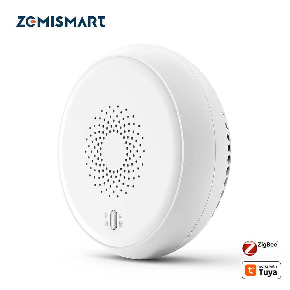 Zemismart Zigbee Smart Smoke Sensor  Smart Home Device Surveillance Wireless Smoke Detector works with Tuya