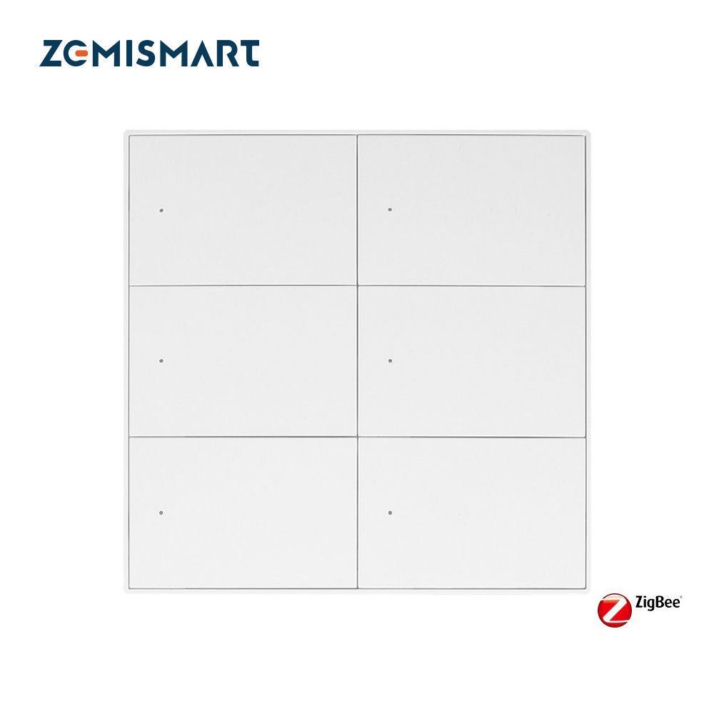 Zemismart Zigbee Neutral Push Switch 606-6
