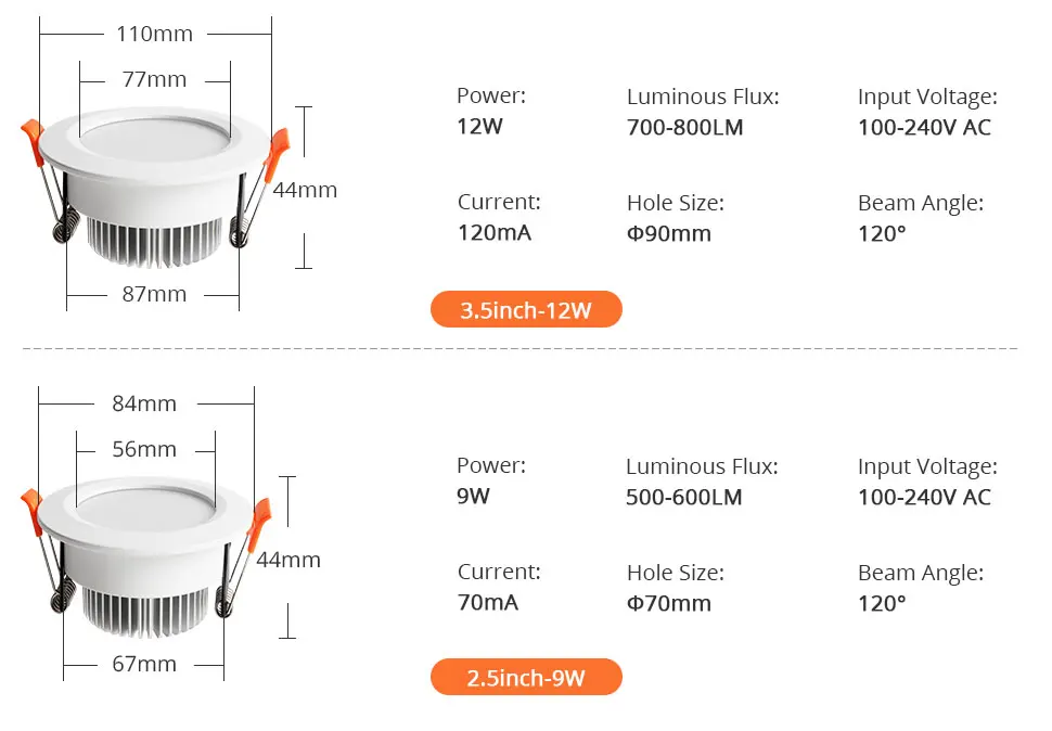 Zemismart WiFi Matter LED Recessed Ceiling Light 2.5 3.5 4 Inch Round Downlight  RGBW Dimmable Alexa HomeKit Google Home SmartThings Control