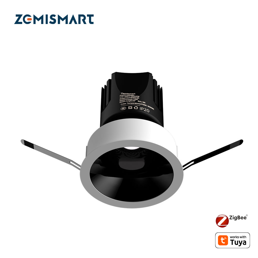 Zemismart ZigBee Smart Dimmable Spotlight Compatible with Alexa Smart Home Tuya Lighting Solution