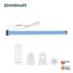 Zemismart Zigbee 2N Smart Roller Shade Blinds Motor for 38mm Tube works with Tuya Smart Life App Alexa Google Assistant Voice Control