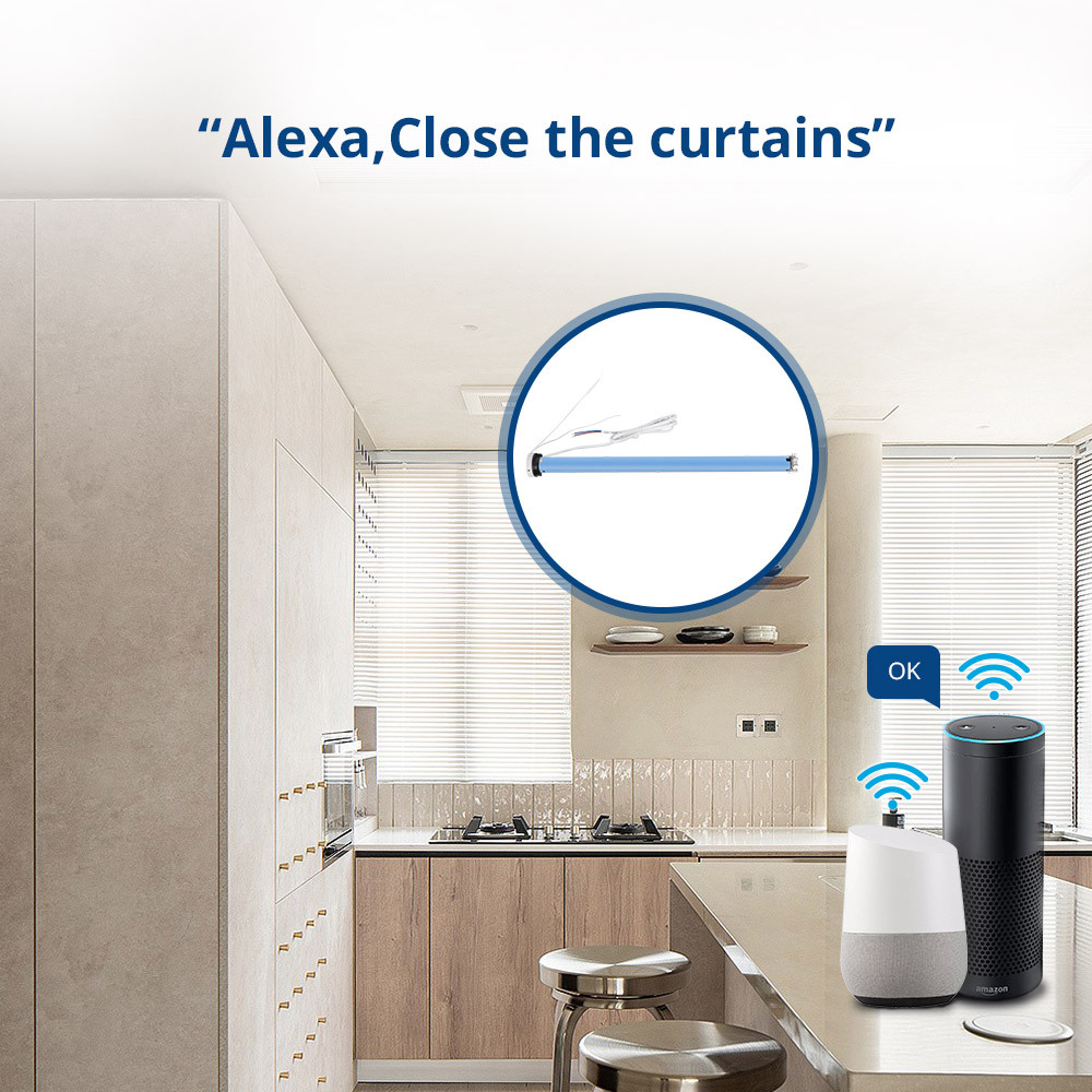 Zemismart WiFi 2N Roller Shade Blinds Motor Smart Electric Curtain Motor for 37 38mm Tube works with Tuya Alexa Google Assistant Voice Control