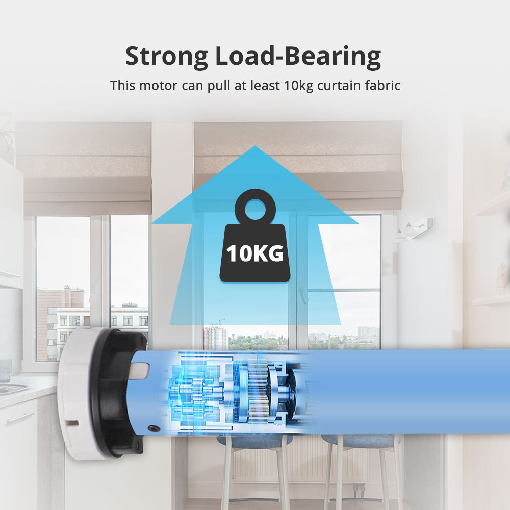 Zemismart Zigbee 2N Smart Roller Shade Blinds Motor for 38mm Tube works with Tuya Smart Life App Alexa Google Assistant Voice Control