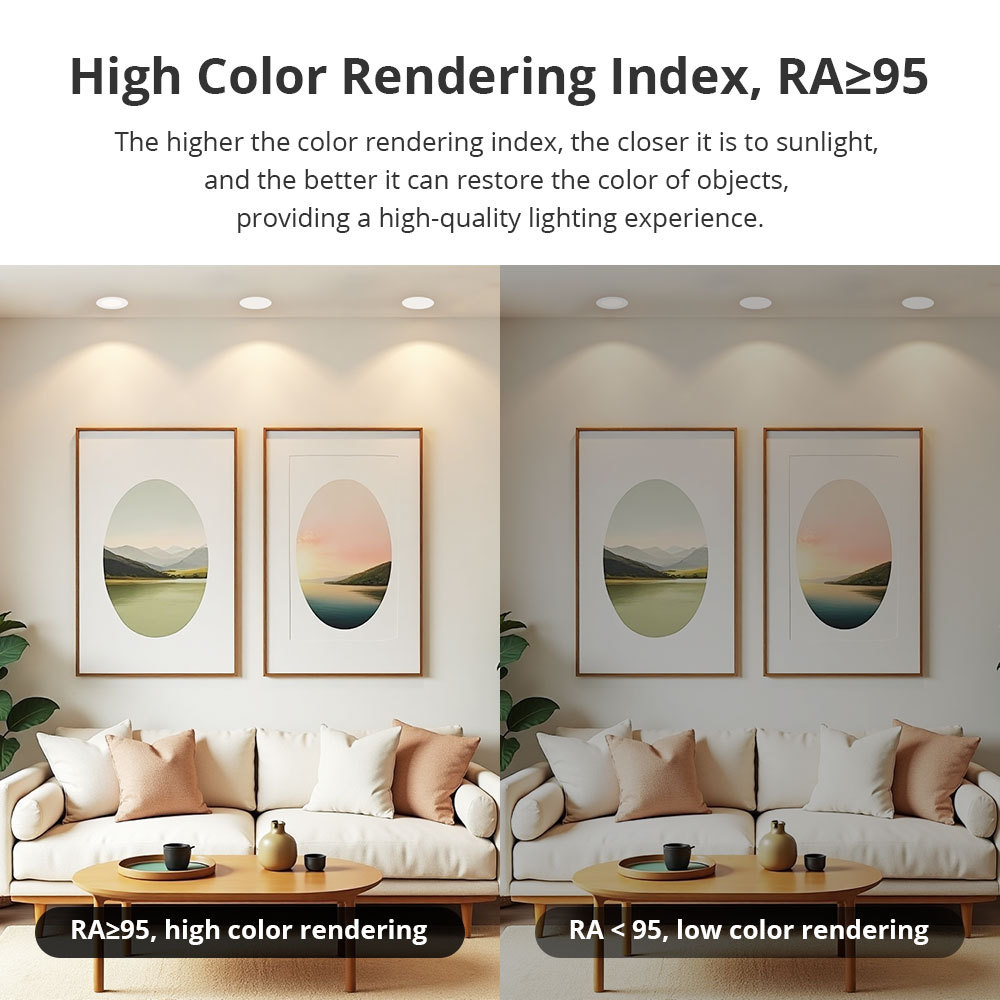 Zemismart Zigbee LED Downlight IP44 CCT 12W Dimmable Light Anti-Glare Support Tuya Homekit Smartthings Alexa Google Home Control