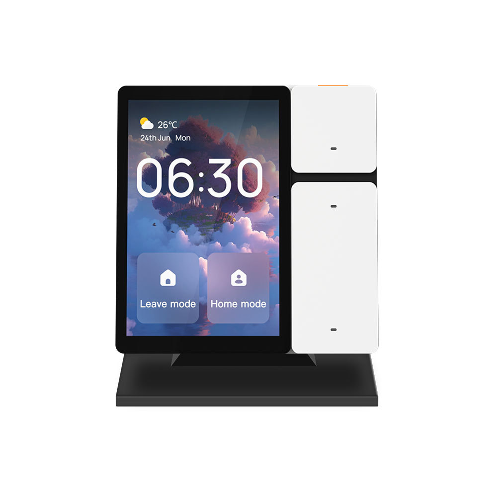 Zemismart 5 inch Smart Central Control Panel Touch Screen Come with Stand and Plug Built-in Alexa Voice Zigbee BLE Gateway Works with Tuya