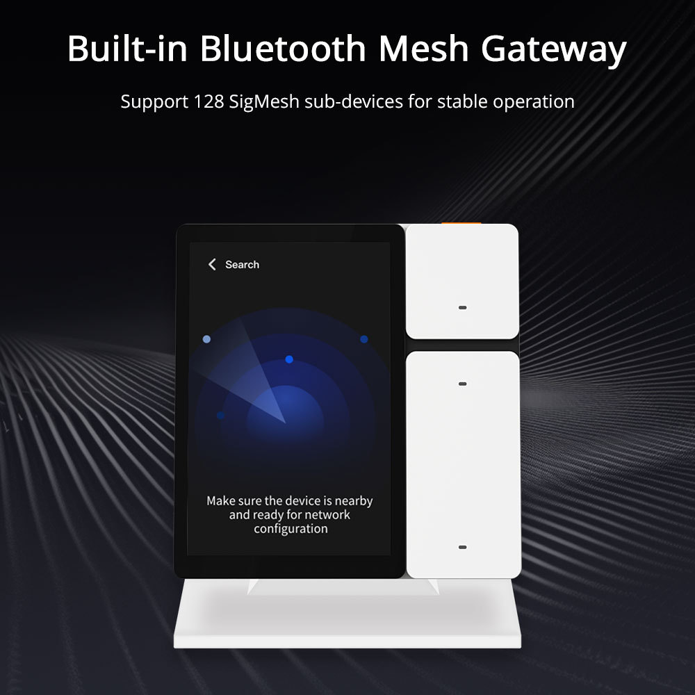 Zemismart 5 inch Smart Central Control Panel Touch Screen Come with Stand and Plug Built-in Alexa Voice Zigbee BLE Gateway Works with Tuya