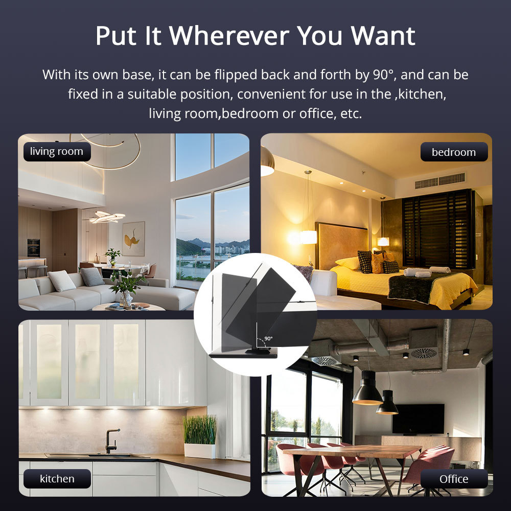 Zemismart 5 inch Smart Central Control Panel Touch Screen Come with Stand and Plug Built-in Alexa Voice Zigbee BLE Gateway Works with Tuya