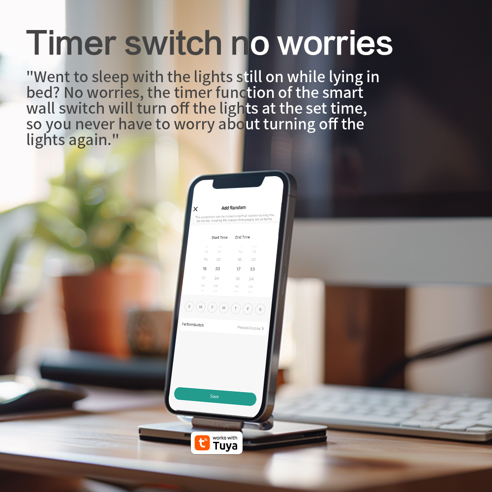 Zemismart Zigbee Neutral Switch Grey Color with  Aluminum Alloy Material works with Tuya HomeKit Google Home via M6 hub