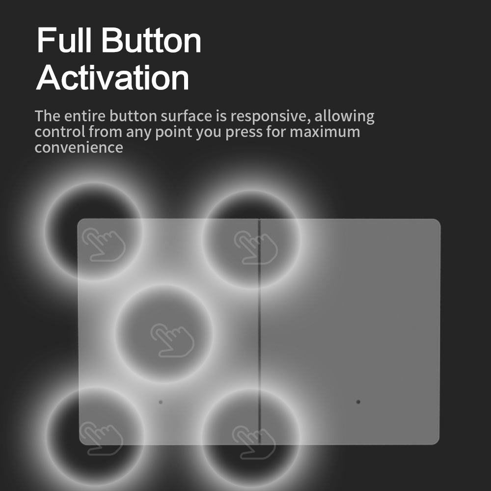 Zemismart Zigbee Neutral Switch Grey Color with  Aluminum Alloy Material works with Tuya HomeKit Google Home via M6 hub