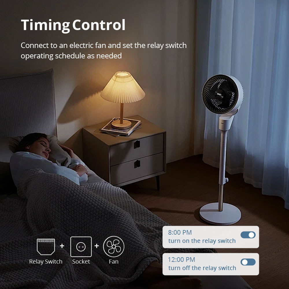 Zemismart Wifi Smart Relay 1 Gang Switch with Power Metering Mini Extreme Smart Switch Neutral Required Tuya App Voice Timer Control