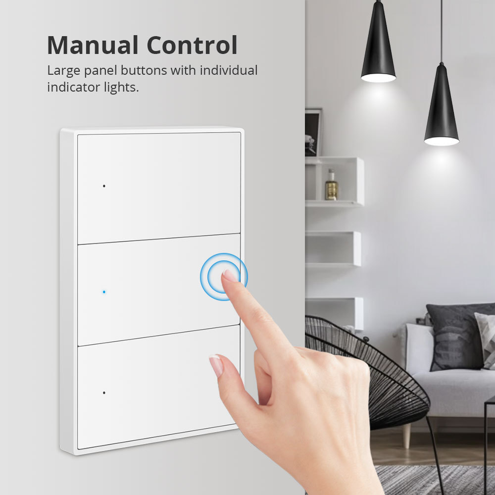 Zemismart Tuya WiFi Neutral Wall Light Switch 110V 220V Push Button Switch Smart Life Alexa Google Home Remote Control