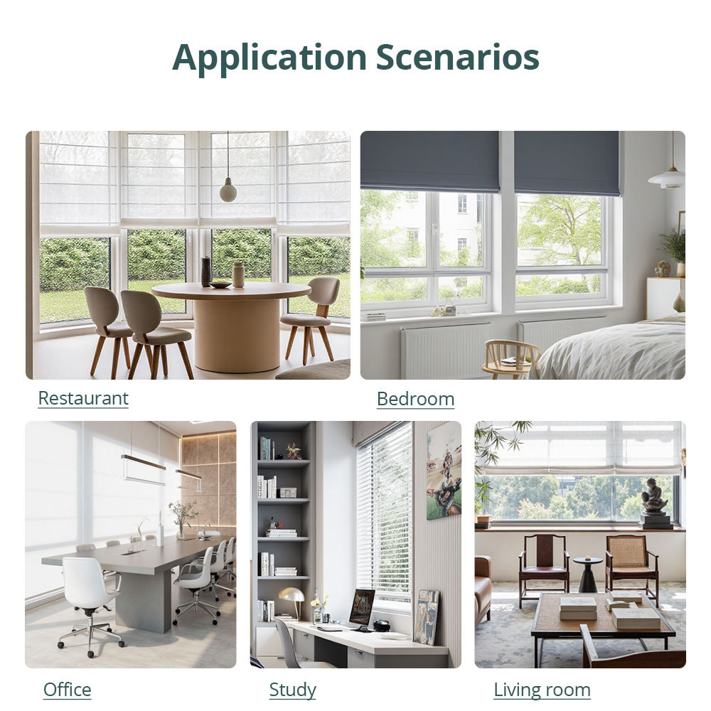 Zemismart Tuya Zigbee Rechargable Motorized Electric Blind Shade for 37mm Tube Homekit Alexa Google Home Voice Control Automatic Tubular Motor