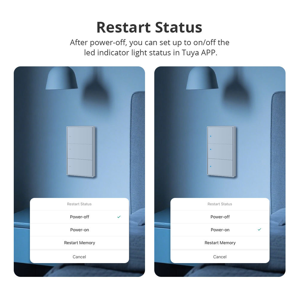 Zemismart Tuya WiFi Neutral Wall Light Switch 110V 220V Push Button Switch Smart Life Alexa Google Home Remote Control