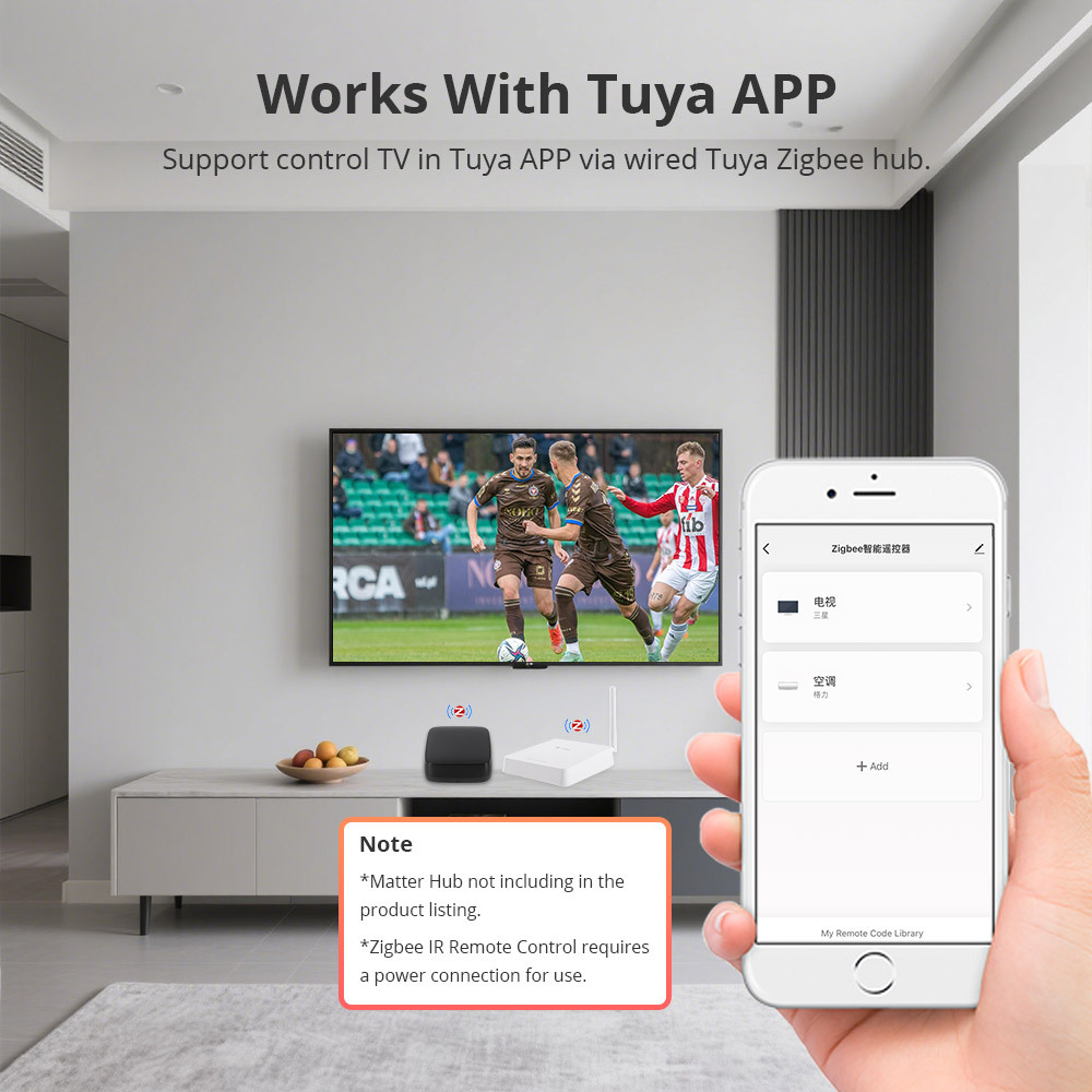 Zemismart Zigbee IR Remote Control Smart Home via HomeKit Tuya App Support Air Conditioner,TV,Audio Voice Control via Siri Alexa