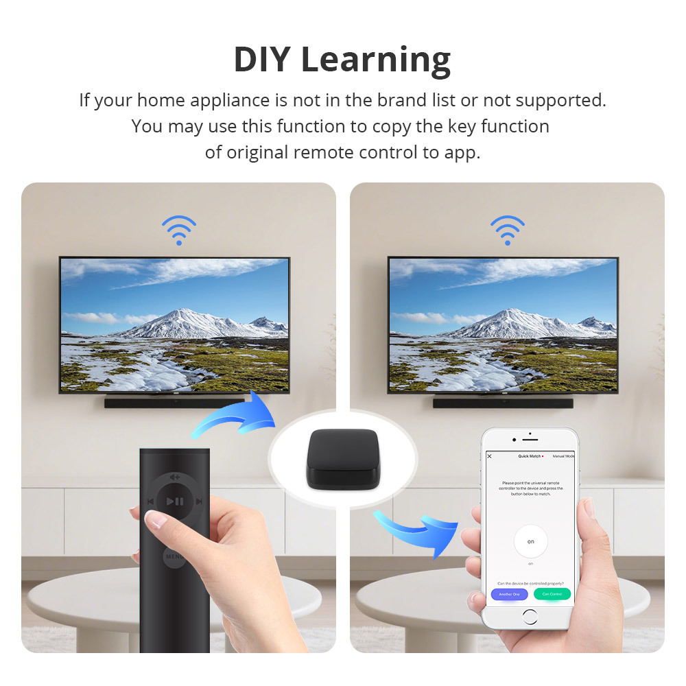 Zemismart Zigbee IR Remote Control Smart Home via HomeKit Tuya App Support Air Conditioner,TV,Audio Voice Control via Siri Alexa