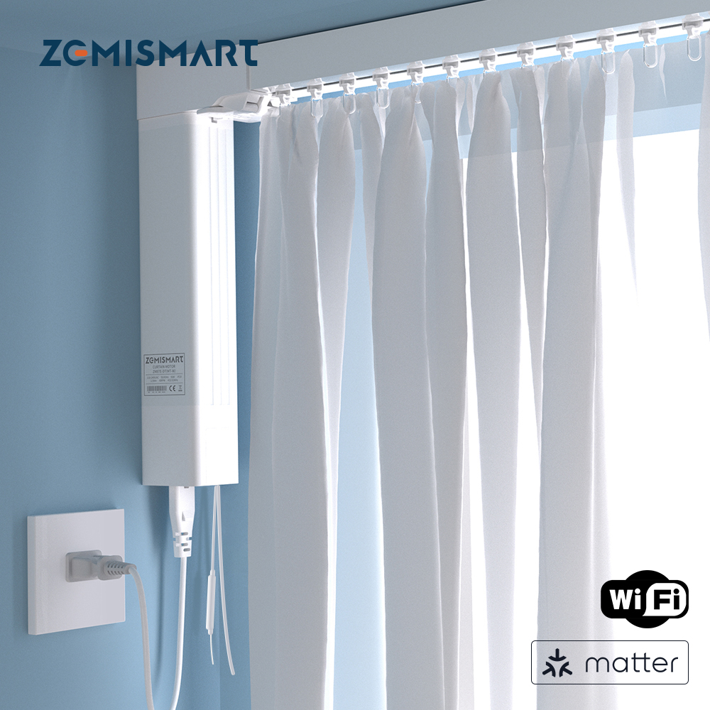 Zemismart Matter Over Wifi Electric Track Smart Cutrain