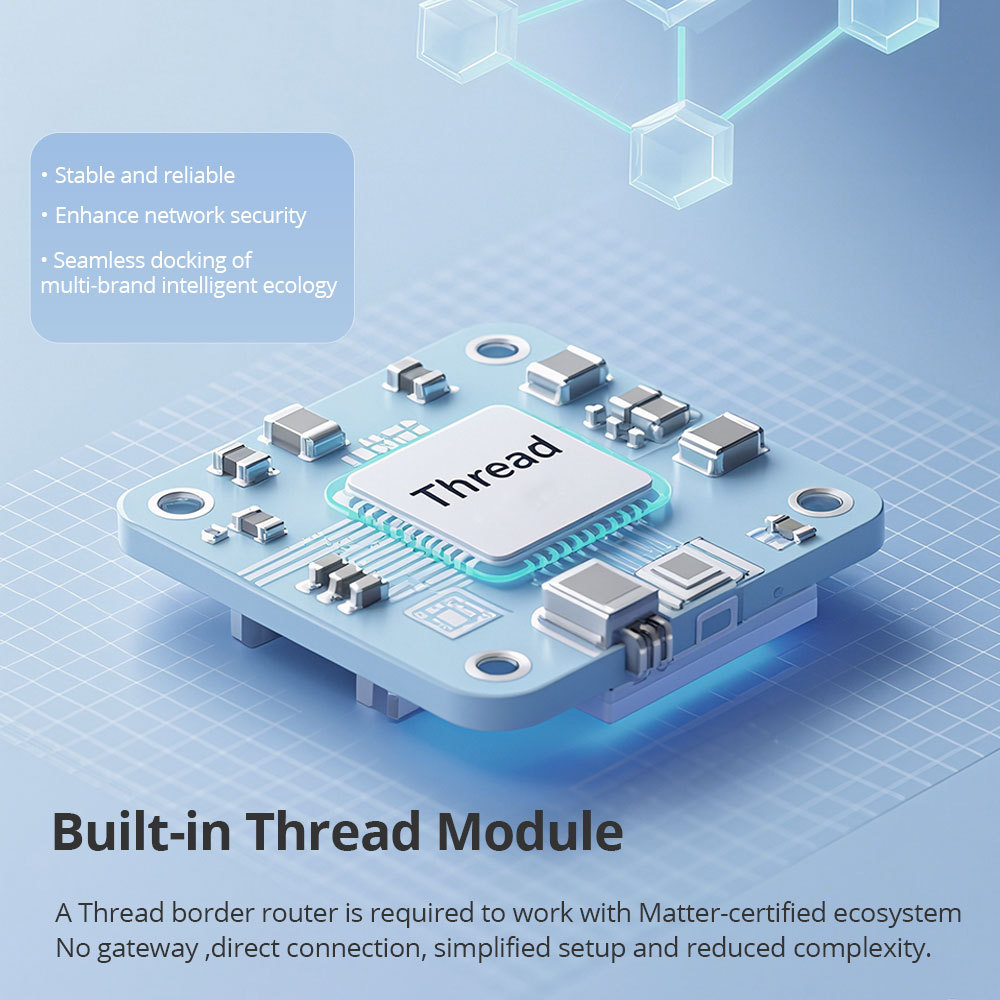 Zemismart Matter over Thread Rechargable Blind Motor compatible with 17/25/28mm Tubes HomeKit Google Home SmartThings App Siri Control