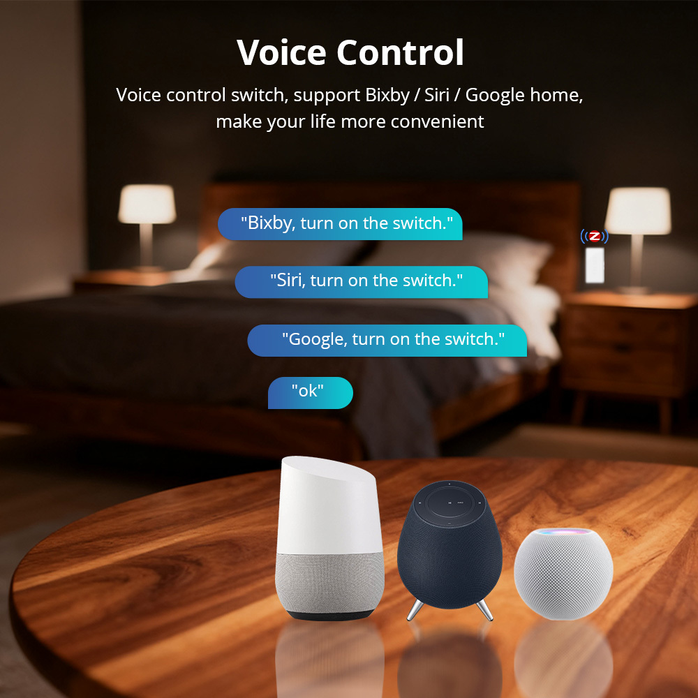 Zemismart  Zigbee Smart Switch HomeKit Touch Panel Switch US AU Interruptor works with Tuya Alexa Google Home Siri Control Wall Light Switch