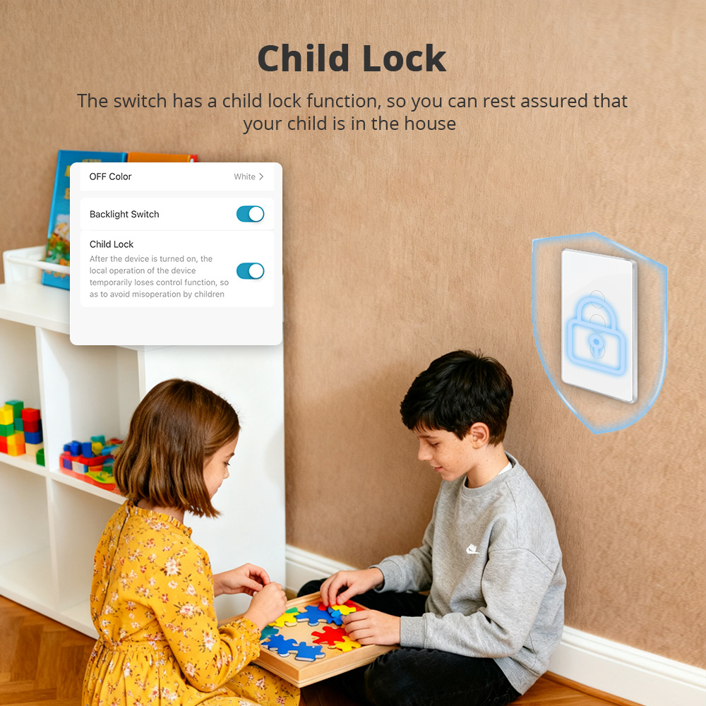 Yagusmart Tuya Zigbee Smart Switch Homekit Touch Panel Switch US