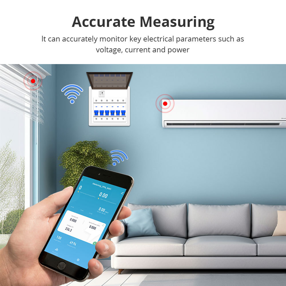 Zemismart WiFi Real-time Smart Energy Monitor Electric Energy Meter works with Tuya Smart Life App Home Assisstant 110V 240V