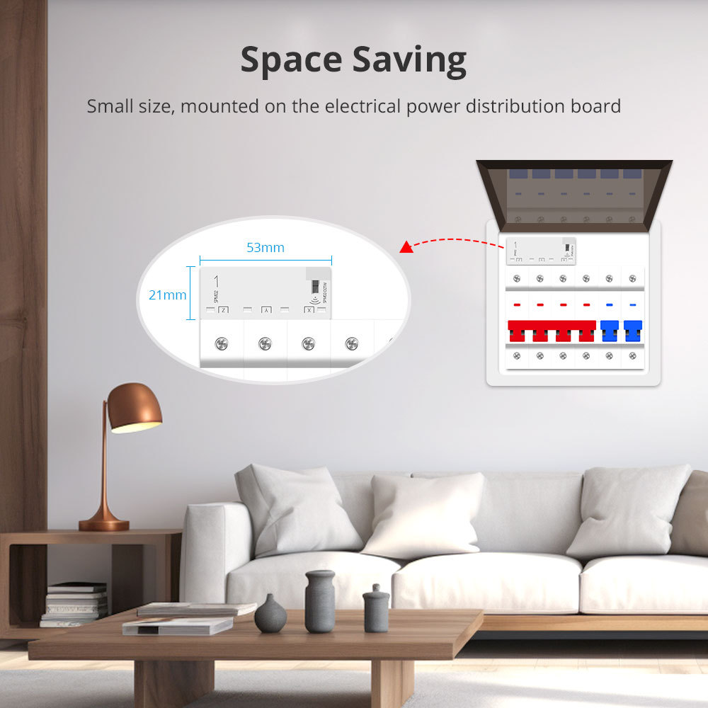 Zemismart 3 Phase WiFi Energy Meter Smart Power Consumption Monitor Max 63A Measure Alarm 208V 415V works with Tuya Smart Life App