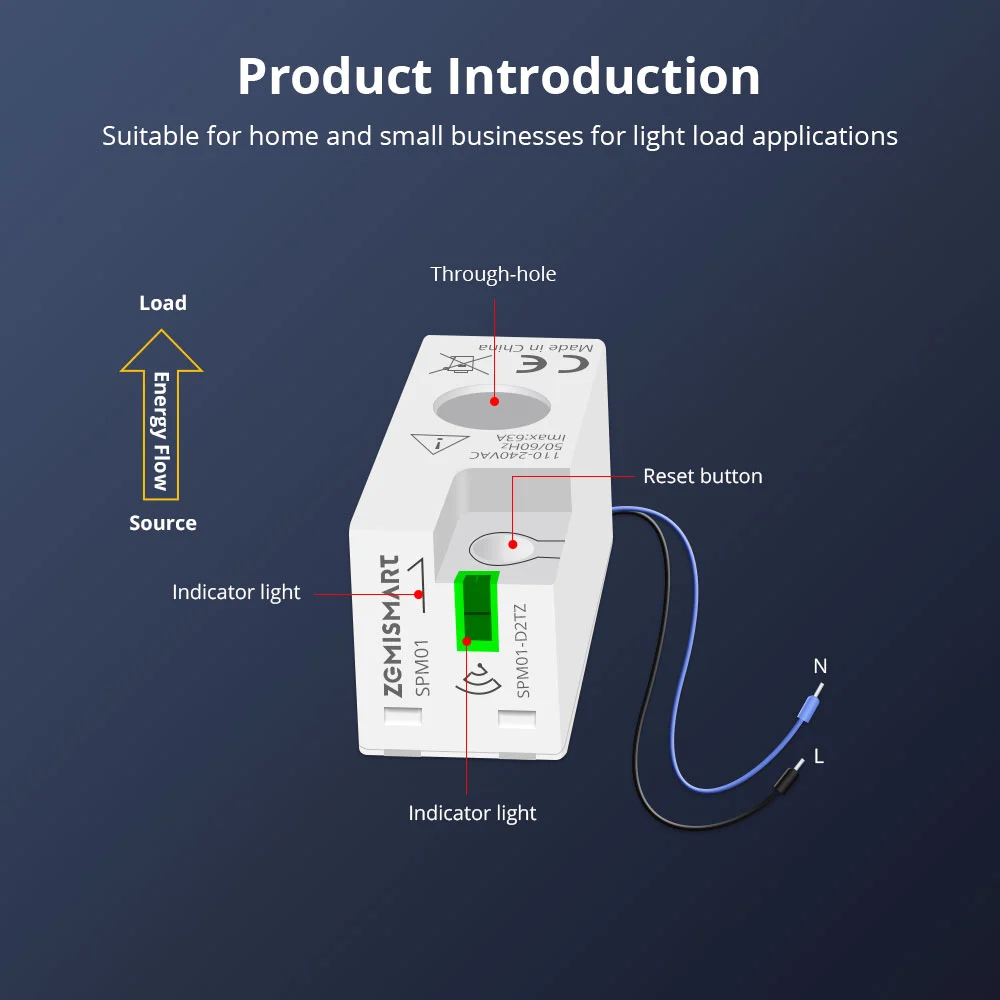 Energie meter, Tuya Smart Energiemeter 80A Met Huidige Sensor Klem KWh Stroomverbruik Monitor Elektriciteit Statistieken 50/60Hz