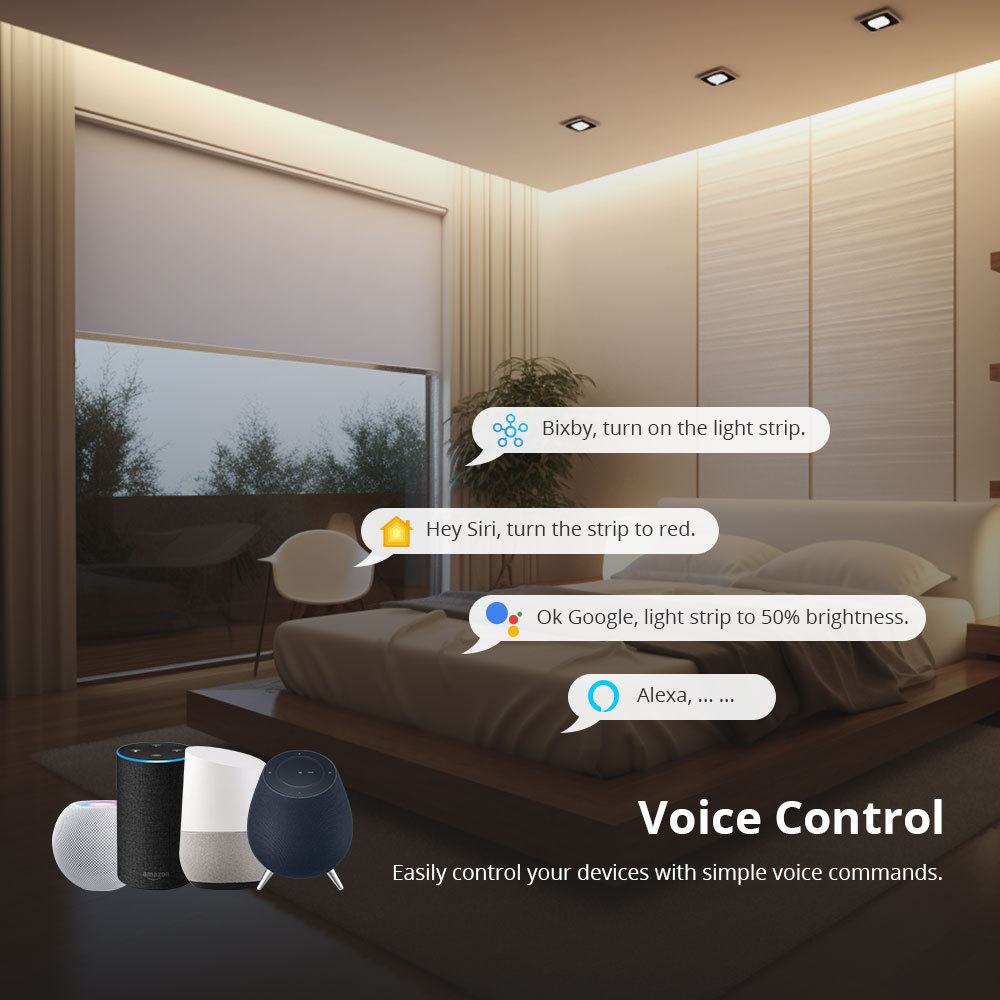 Zemismart Matter Over WiFi RGBCW Led Strip Light Controller with COB Light Strip 24V Support Smartthings Alexa Google Home App Control