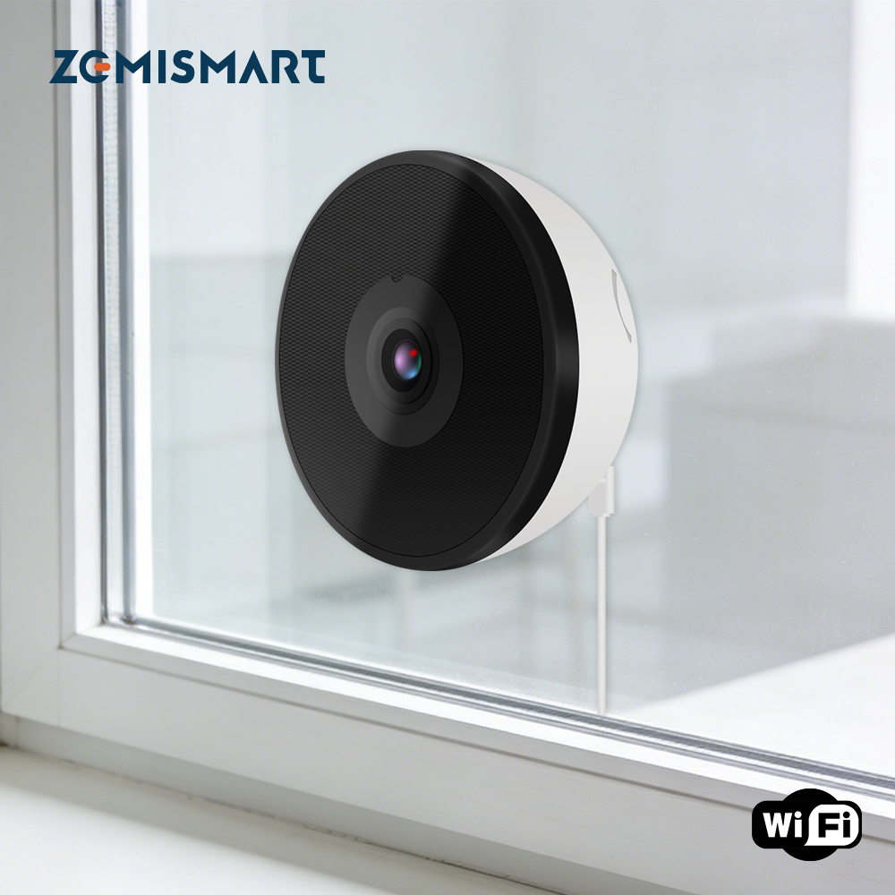 Zemismart 4MP HD Window Mount Security Camera F1.0 Full-Color Night Vision WiFi 6 Human Motion Detection App Control