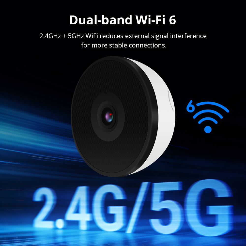 Zemismart 4MP HD Window Mount Security Camera F1.0 Full-Color Night Vision WiFi 6 Human Motion Detection App Control