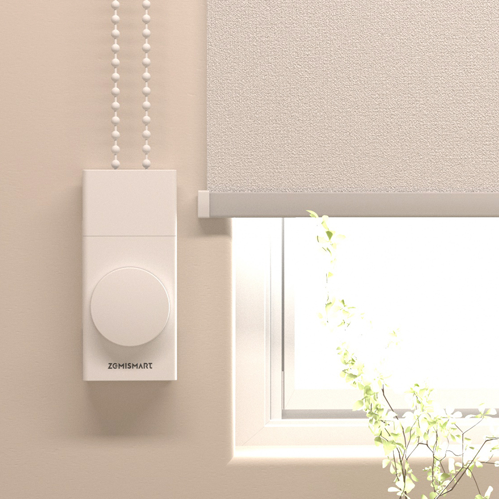 Zemismart Matter over Thread Built-in Battery Blind Driver Retrofit Roller Shade Motor HomeKit Google Home Assistant Smartthings App Siri Control Shipped from US,EU,CA,CHN