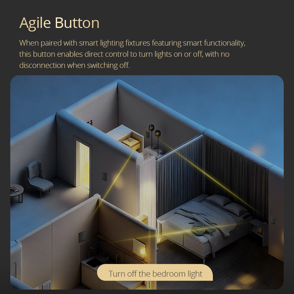 Zemismart Zigbee Neutral Smart Wall Switch Big Button Aluminum Alloy Panel work with Tuya App Voice Timer Control