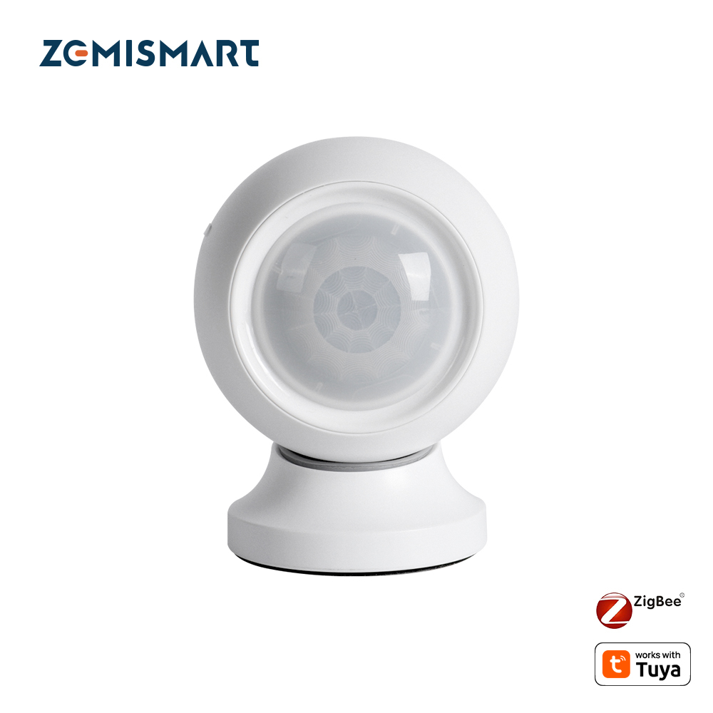 Zemismart Zigbee Human Presence Sensor Battery Version PIR Motion Sensor Smart Body Detector Home Security System works with Tuya