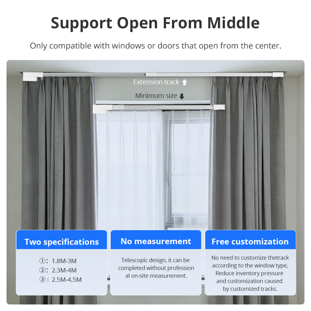 Zemismart Matter Over WiFi Smart Slide Electric Curtain Mini  Motor HomeKit Google Home SmartThings APP Control Smart Home Products