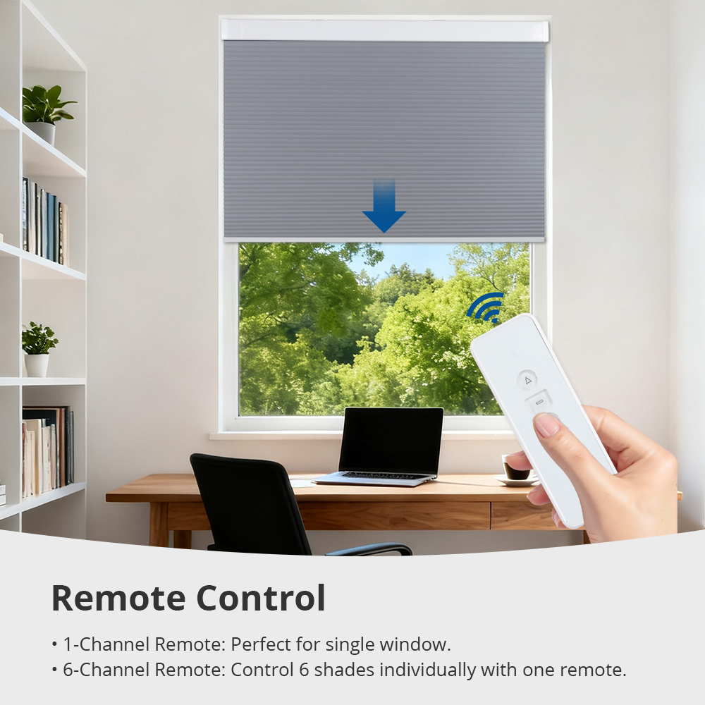 Zemismart Blackout Cellular Shade Zigbee Electric Honeycomb Blind Built in battery Work with Tuya Alexa Google Home Timer Control