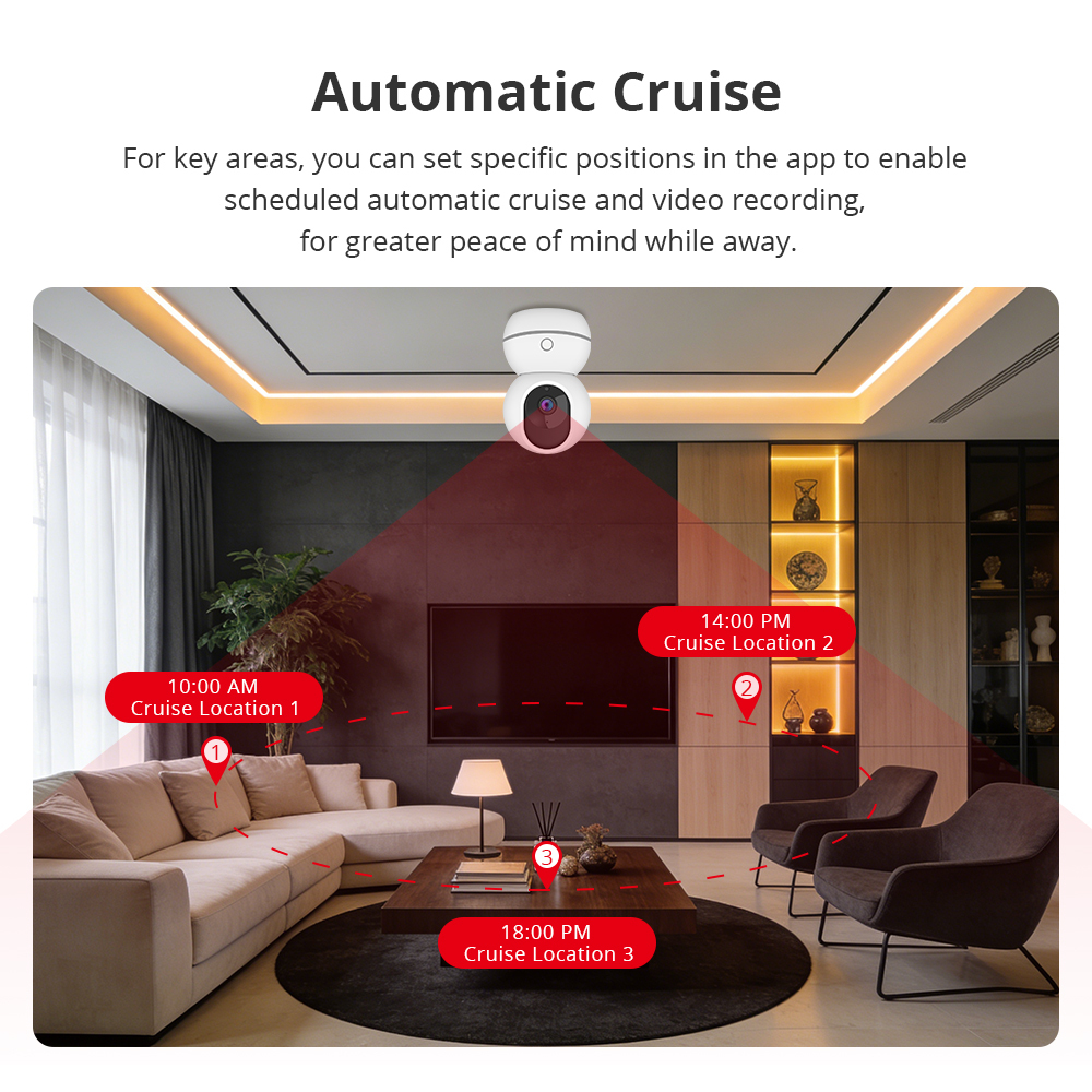 Zemismart Wifi Smart Indoor Pan/Tilt Security Camera